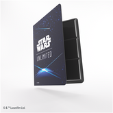 Gamegenic - Star Wars Unlimited: Casual Album 18-Pocket Card Back Blue - Gamesmart